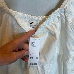 Billabong white babydoll dress